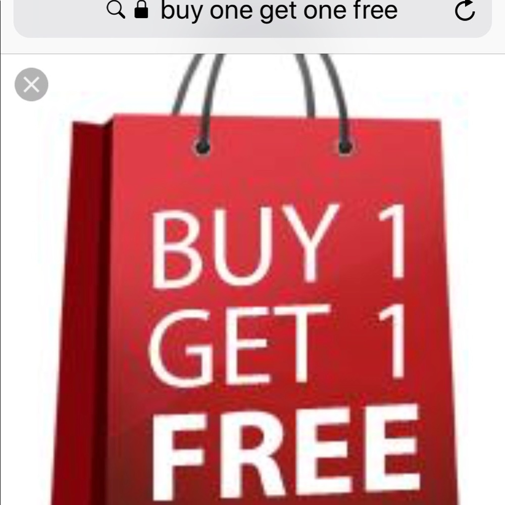 Buy 1 item get the 2nd of equal/less value free.